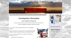 Desktop Screenshot of best-constipation-remedies.com